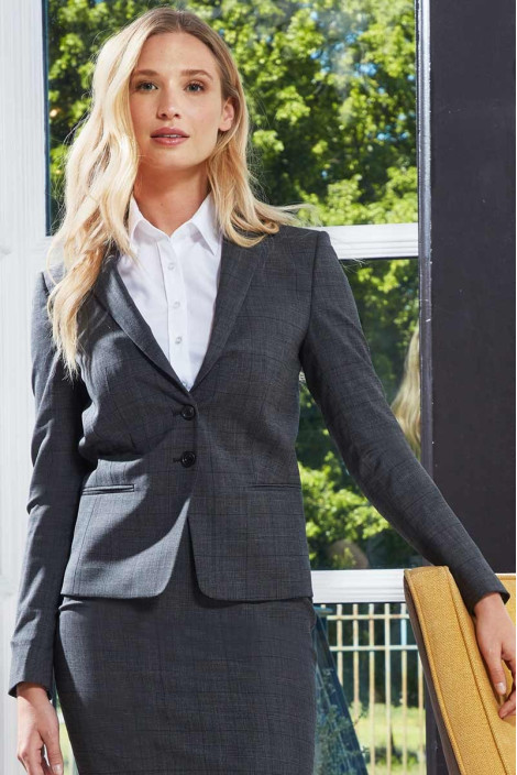 Veste hôtellerie femme gris - Veste Calvi Prince de Galles