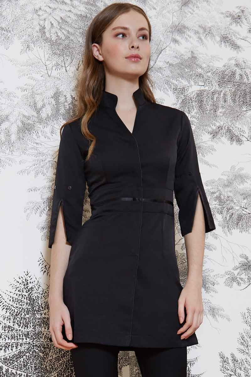 Black esthetician's tunic - Roma tunic