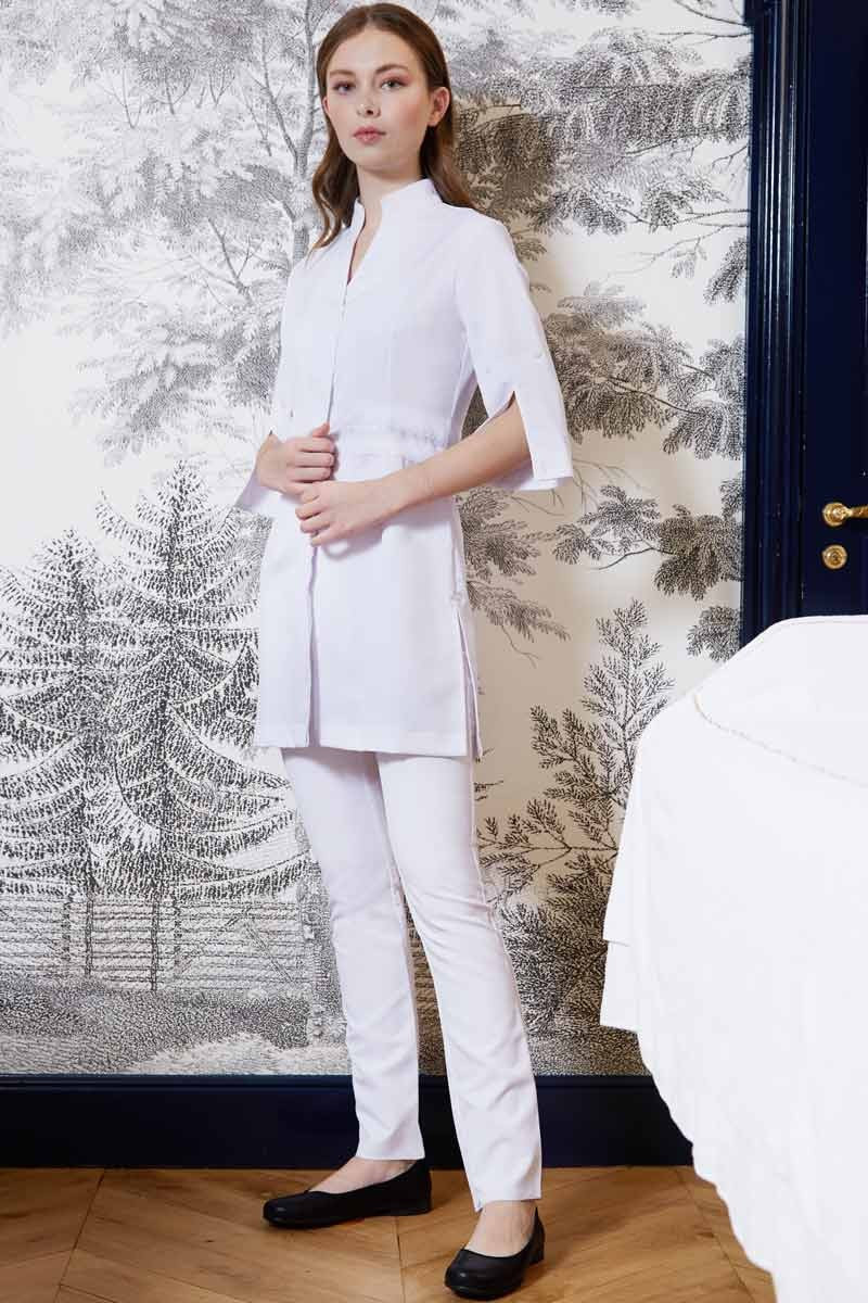 White esthetician's tunic - Roma tunic