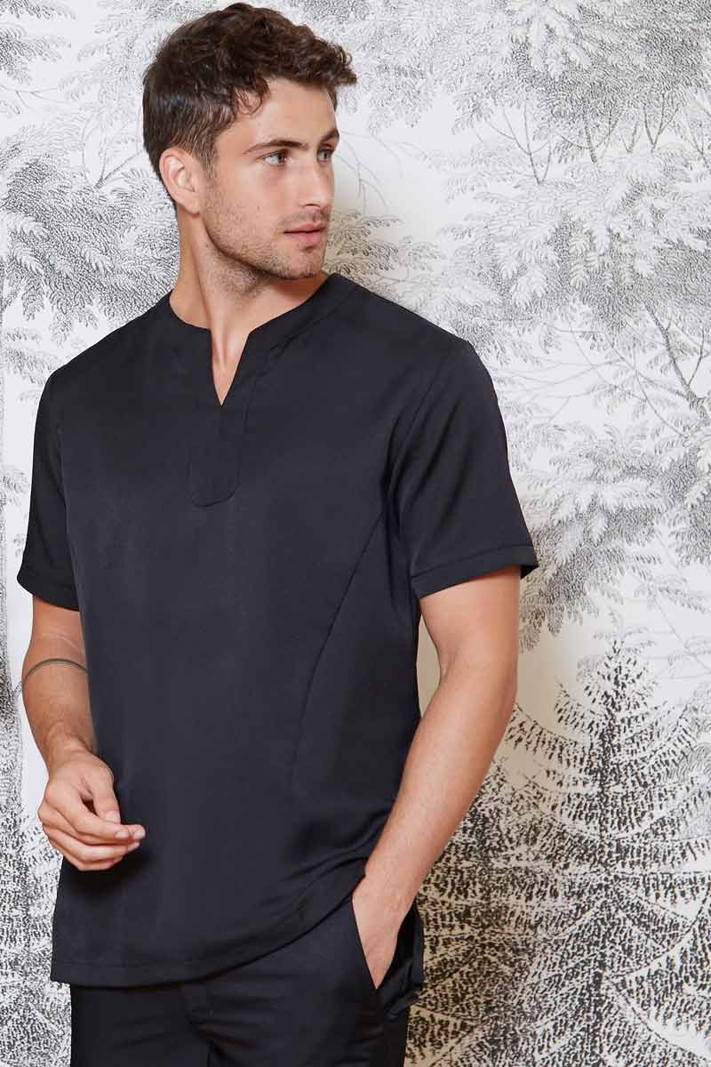 Esthetician's black tunic - Acapulco tunic
