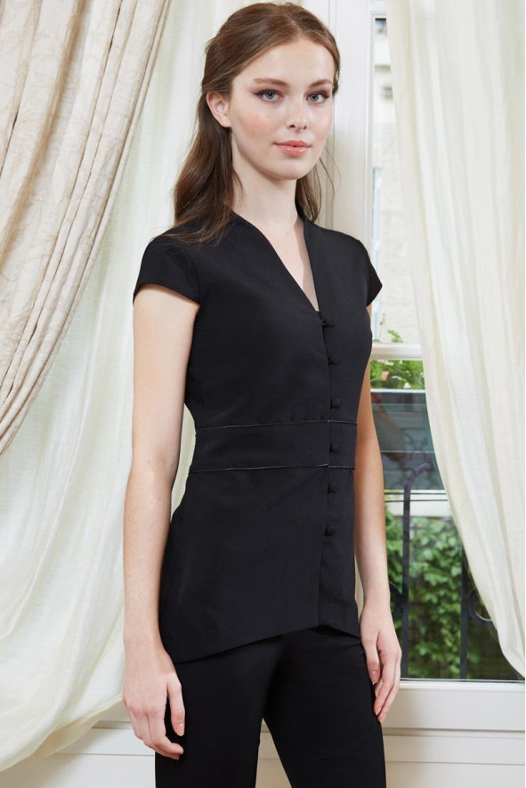 Tunique esthéticienne noire - Tunique Byzance