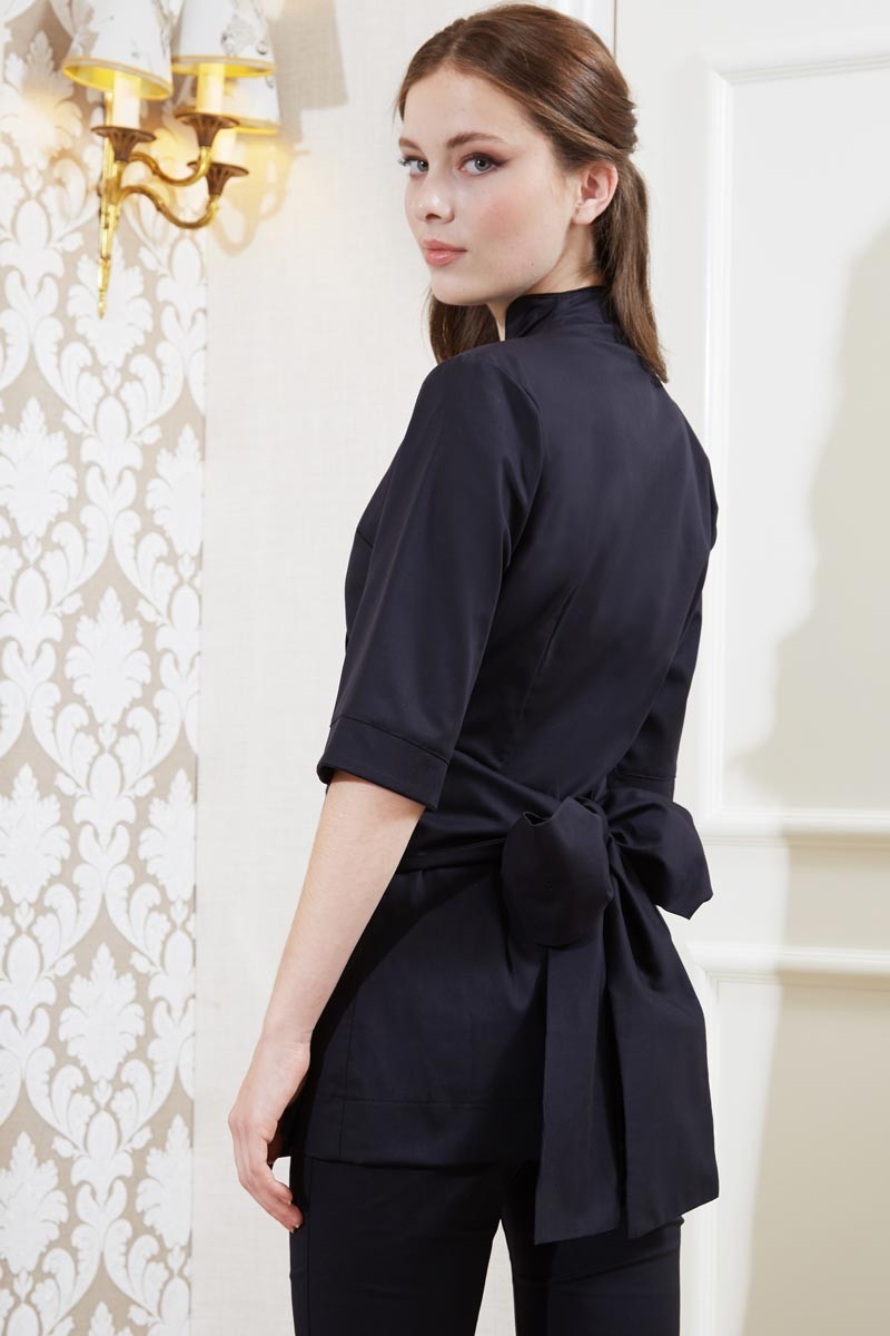 Kimono esthéticienne noir - Kimono Antigua