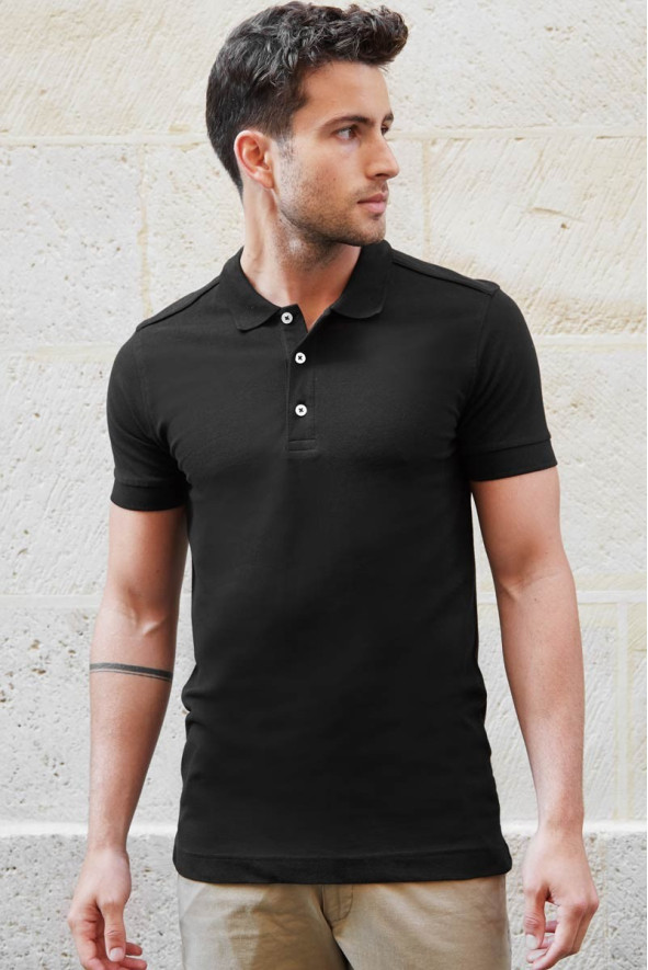 Polo nero da uomo - Polo Noa