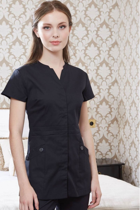 Black esthetician's tunic - Capside tunic