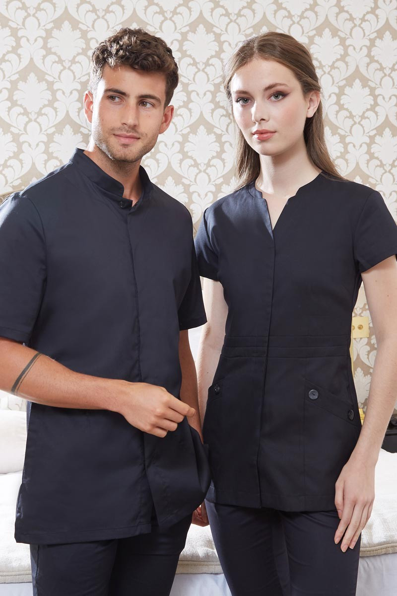 Black esthetician's tunic - Capside tunic