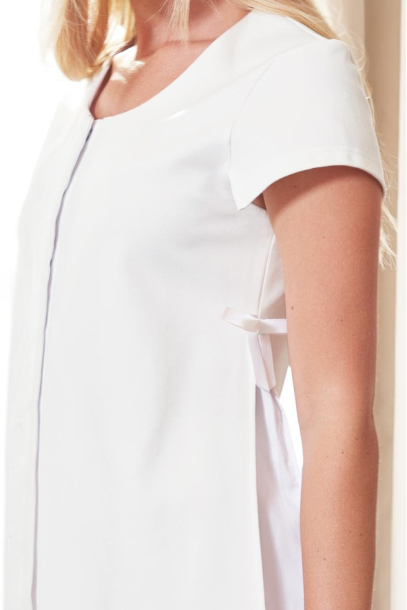Women's cream tunic for estheticians - Opaline tunic
