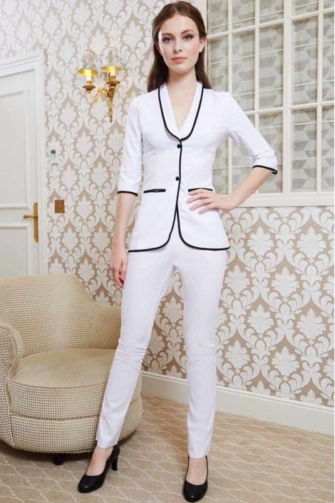 Pantalone da estetista bianco - Pantalone Safari