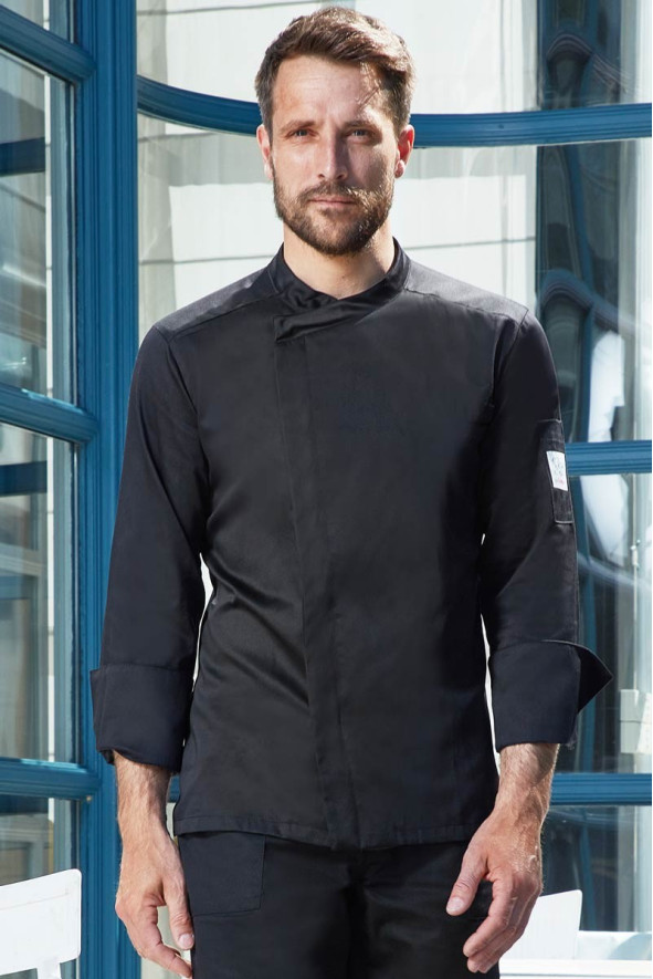Men's black kitchen jacket - Versilia kitchen jacket