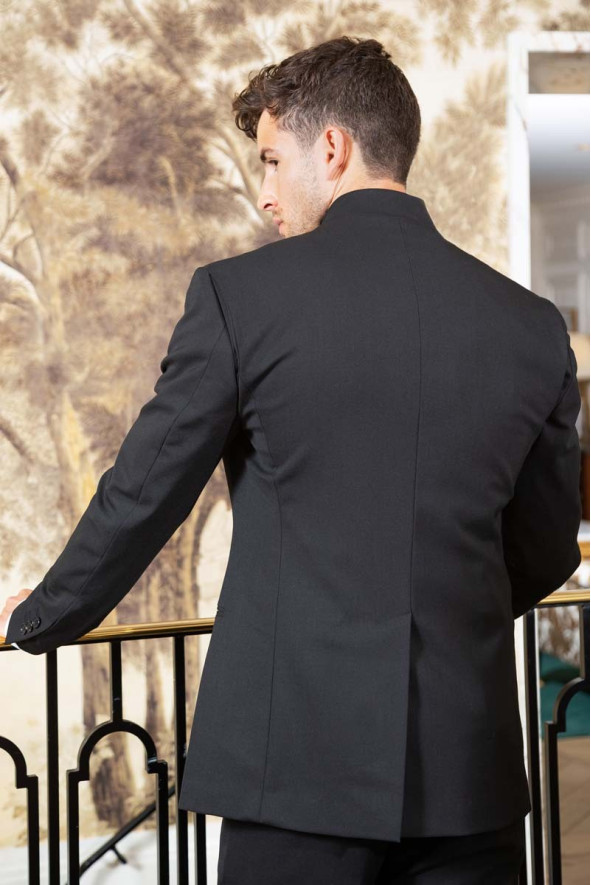 Veste uniforme hôtellerie noir homme - Veste Liam
