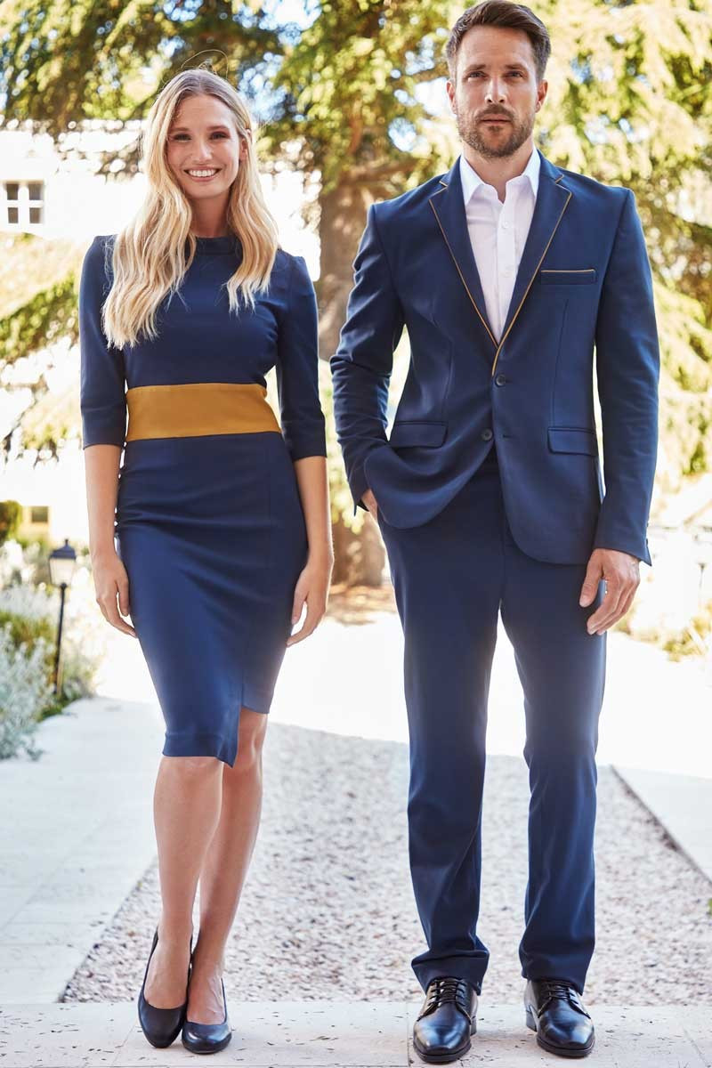 Giacca da uomo, Parklane, colore: blu navy-ocra | Beauty Street