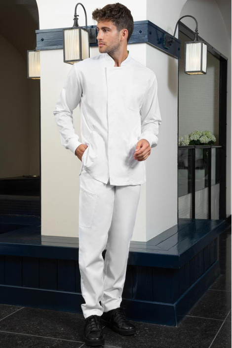 Pantalon médical blanc homme - Pantalon Elia