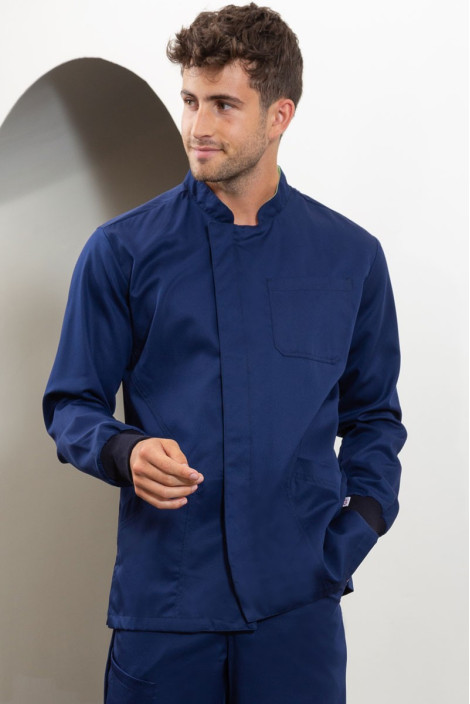 Men's navy blue medical blouse -  Silvano blouse