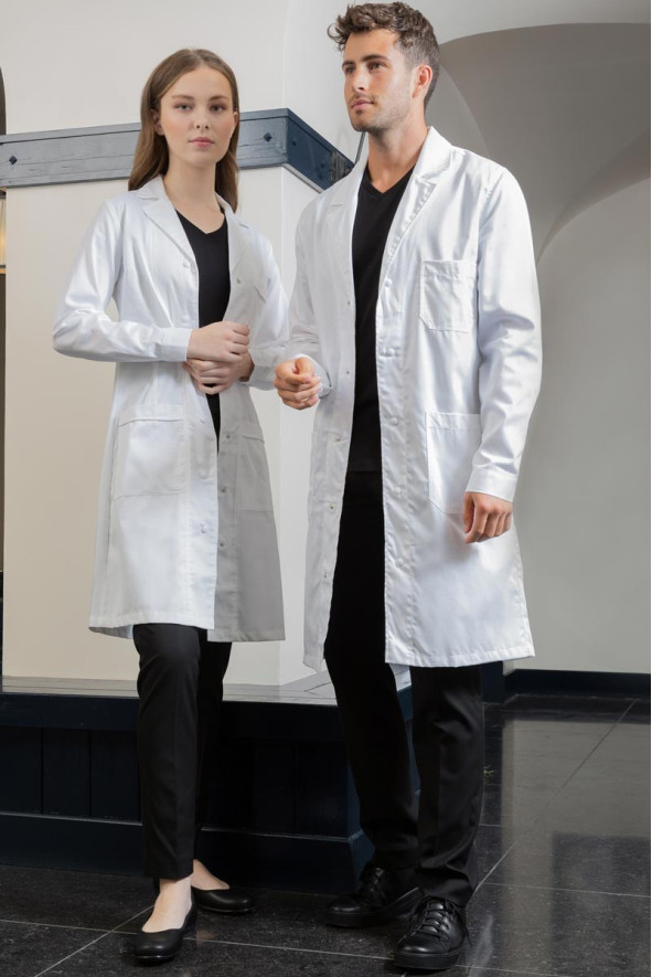 Men's white medical blouse -  Sam blouse