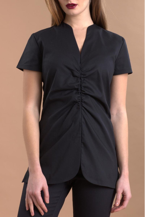 Blouse esthéticienne noire - Blouse Catalane
