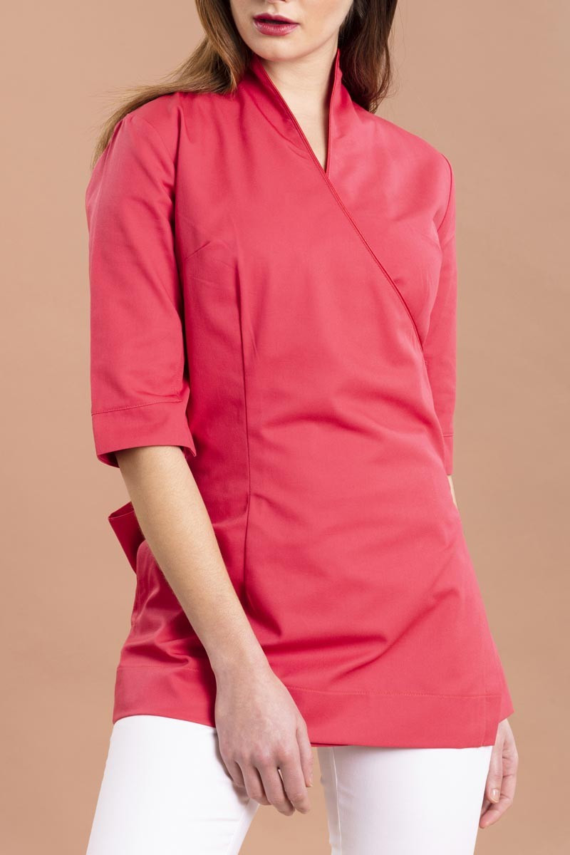 Kimono da estetista fucsia - Kimono Antigua