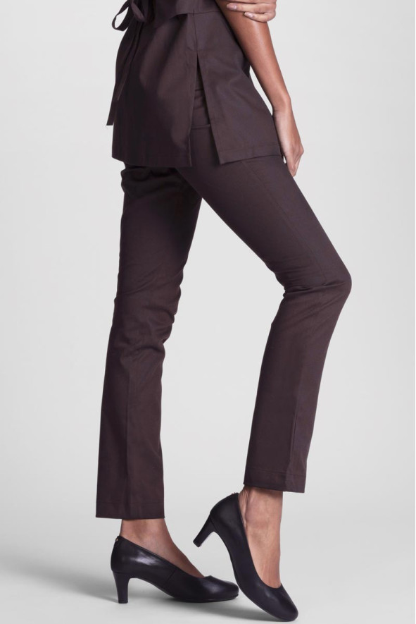 Esthetician's chocolate trousers - Sunset trousers