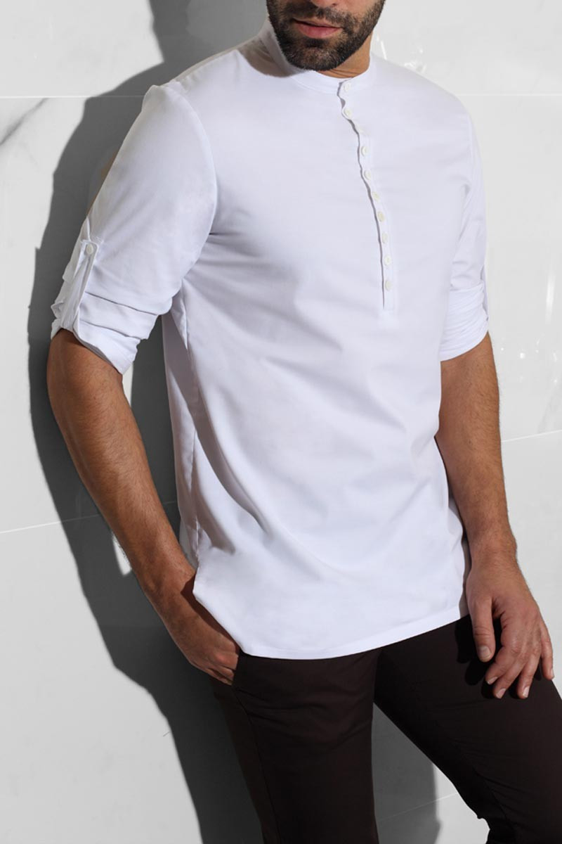 Camicia bianca da uomo per uniforme alberghiera - Camicia Nolan