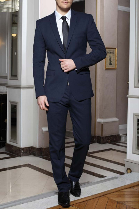Pantalon uniforme hôtellerie marine homme - Pantalon Ethan