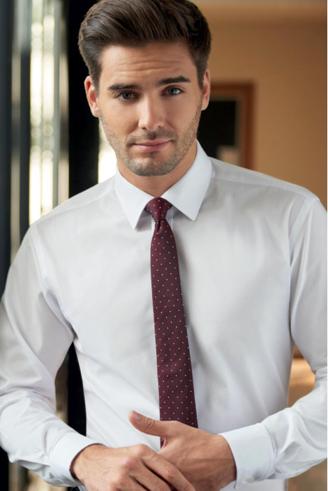 Camicia da uomo in uniforme alberghiera bianco - Camicia Pisa