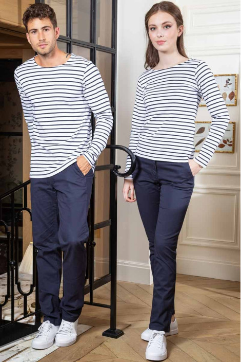 Pantalone chino, da uomo, Miami, colore: blu navy | Beauty Street