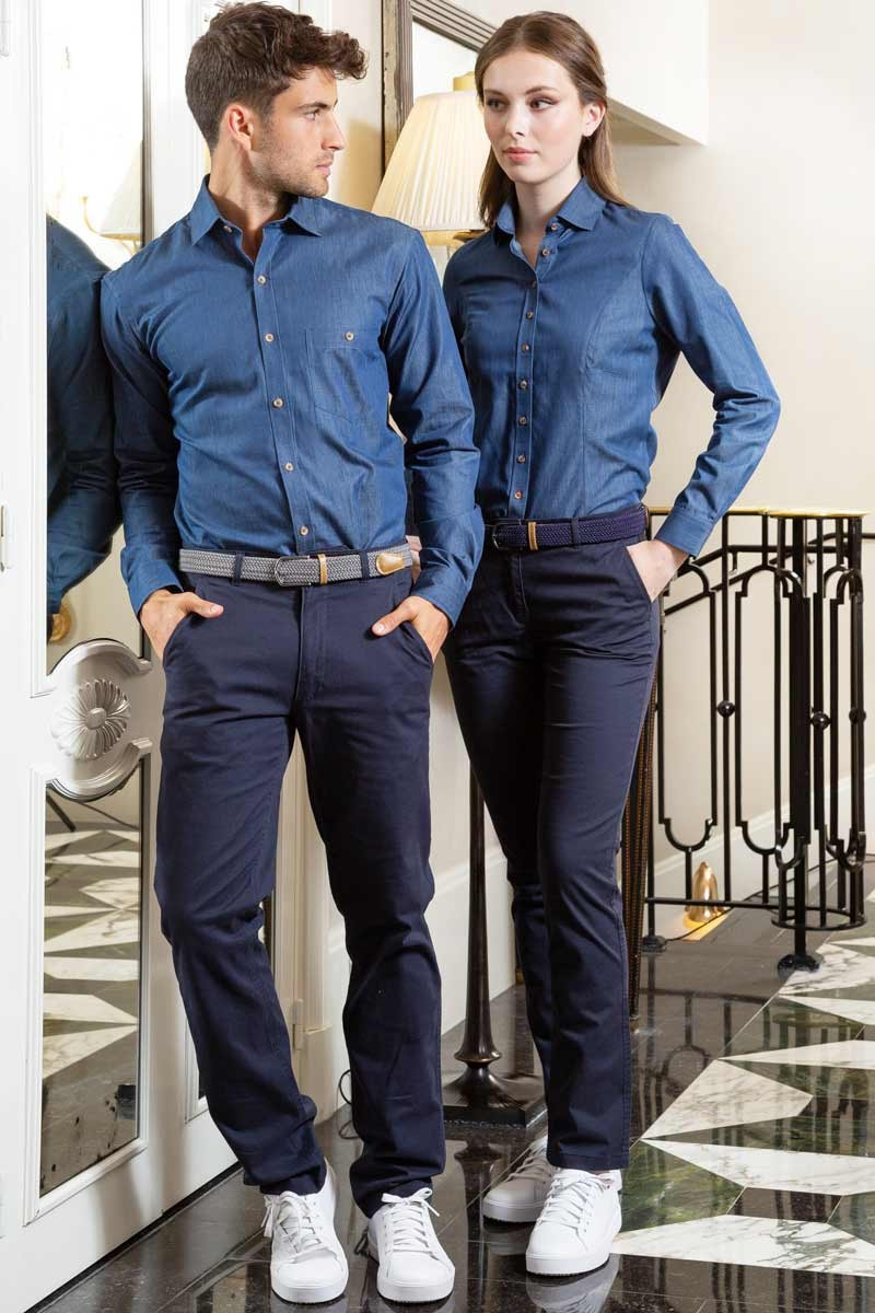 Camicia da uomo, Jasper, colore: blu denim | Beauty Street