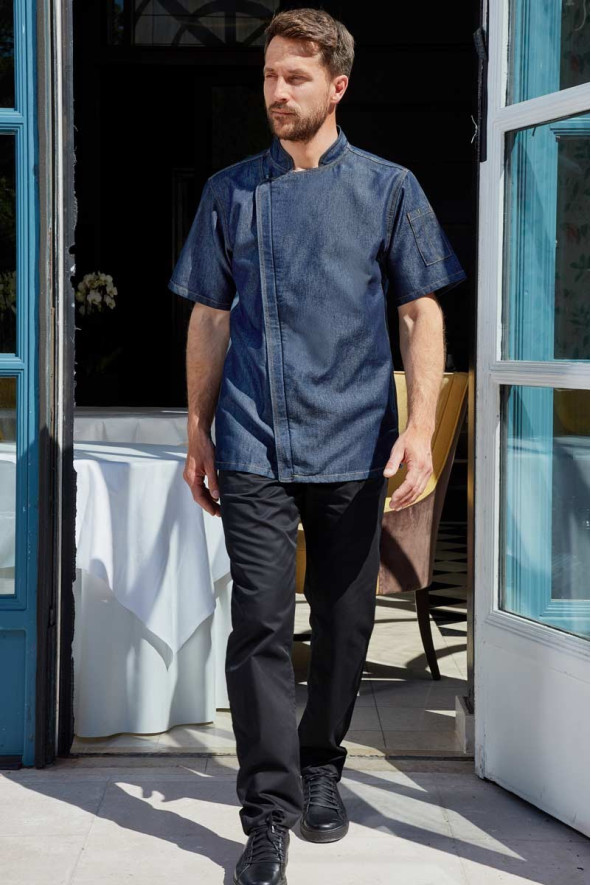 Veste de cuisine homme denim - Veste Texas