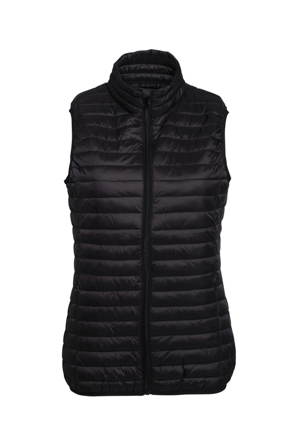 Women's padded jacket sleeveless jacket black hotel - Padded jacket sleeveless Fineline