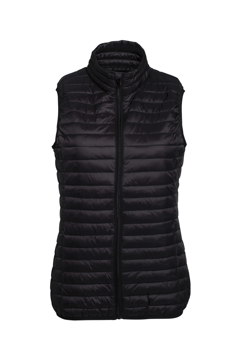 Women's padded jacket sleeveless jacket black hotel - Padded jacket sleeveless Fineline