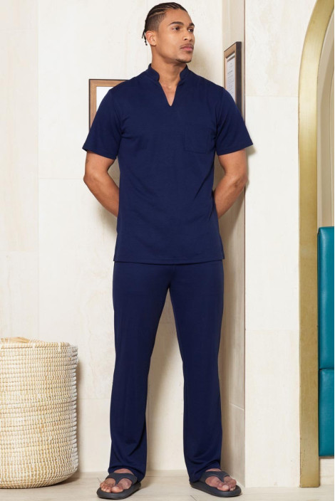 Pantaloni professionale blu navy da uomo - Pantaloni Mexico