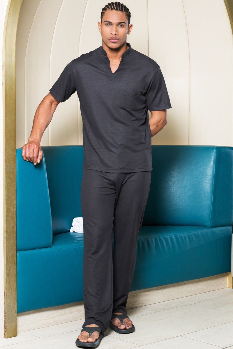 Men's dark grey professional polo shirt - Mexico polo shirt