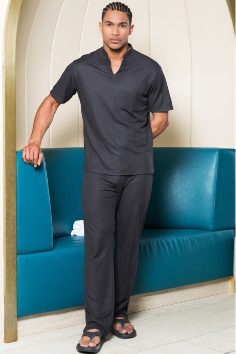 Pantaloni professionale da uomo grigio scuro - Pantaloni Mexico