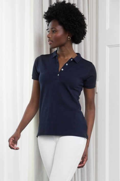 Polo uniforme hôtellerie/restauration marine femme - Polo Noa