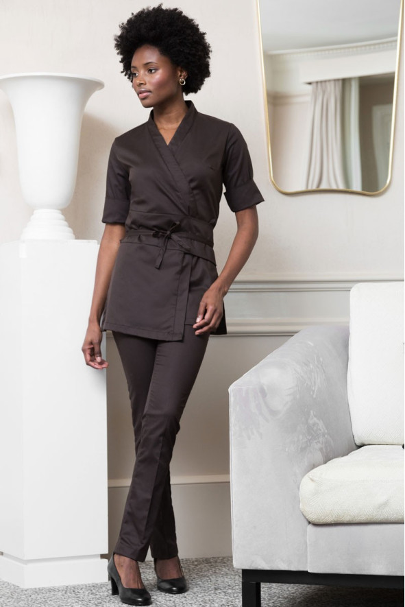 Kimono professionale donna cioccolato - Kimono Asia