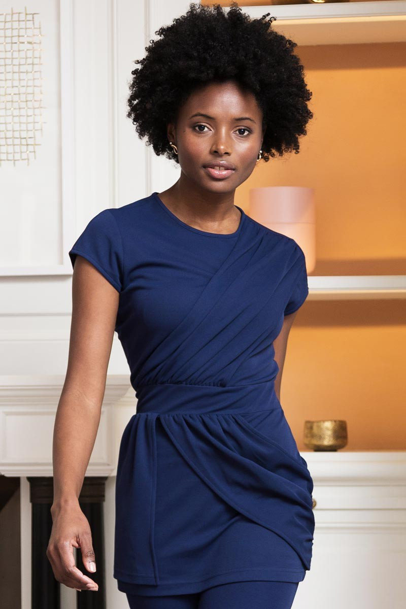 Women's navy tunic esthetician - Tunic Taiga