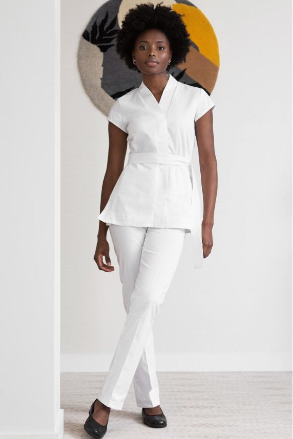 Blouse esthéticienne blanche - Blouse Alaska