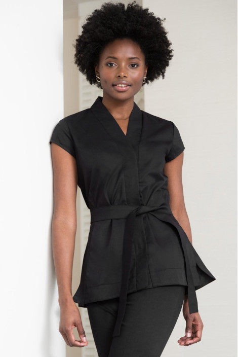 Black esthetician's tunic - Alaska tunic