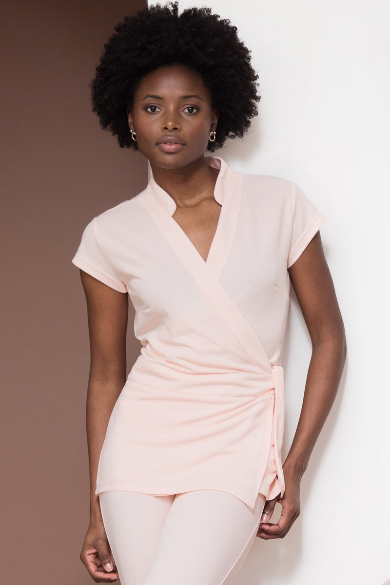 Kimono femme blush esthéticienne - Kimono Bali