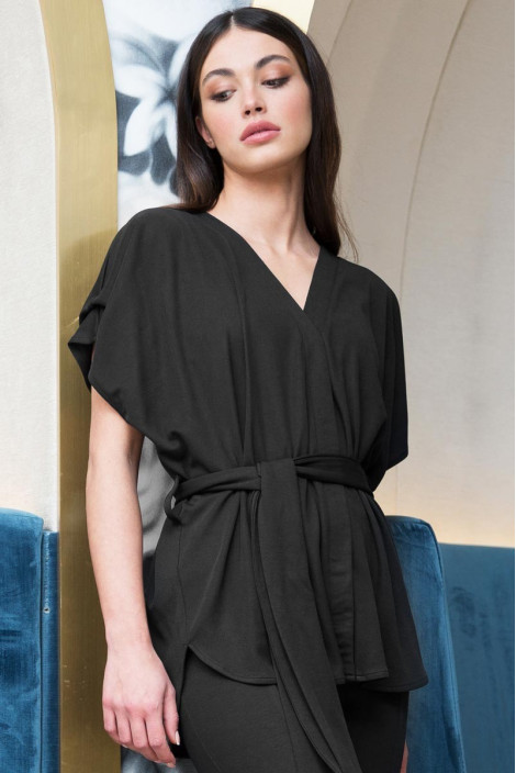 Blouse femme noir professionnelle esthétique - Blouse Java