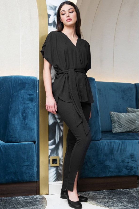 Blouse femme noir professionnelle esthétique - Blouse Java