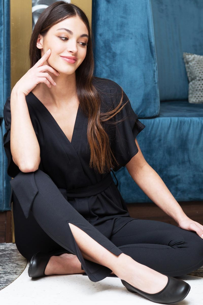 Blouse femme noir professionnelle esthétique - Blouse Java
