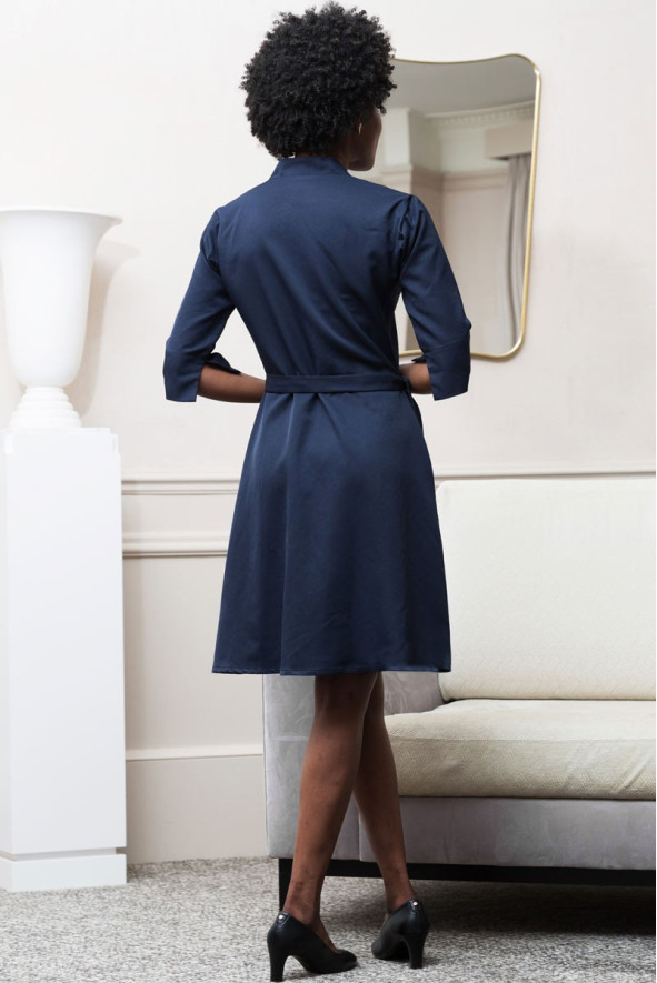 Abito, Neroli, maniche 3/4, colore: blu navy | Beauty Street