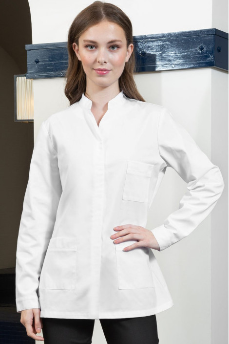 Blouse femme blanche professionnelle santé - Blouse Valéria