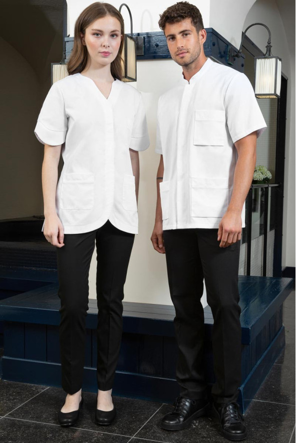 Blouse femme blanche professionnelle santé - Blouse Hortensia