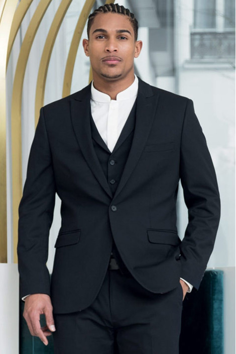 Men's hotel uniform jacket black - Pegasus jacket