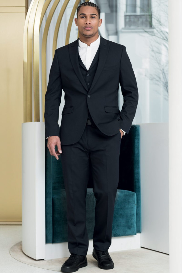 Men's hotel uniform jacket black - Pegasus jacket