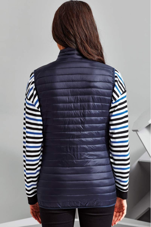 Piumino, da donna, senza maniche, Fineline, colore: blu navy | Beauty Street