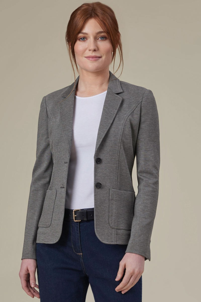 Women's grey professional hospitality jacket - Libra jacket
