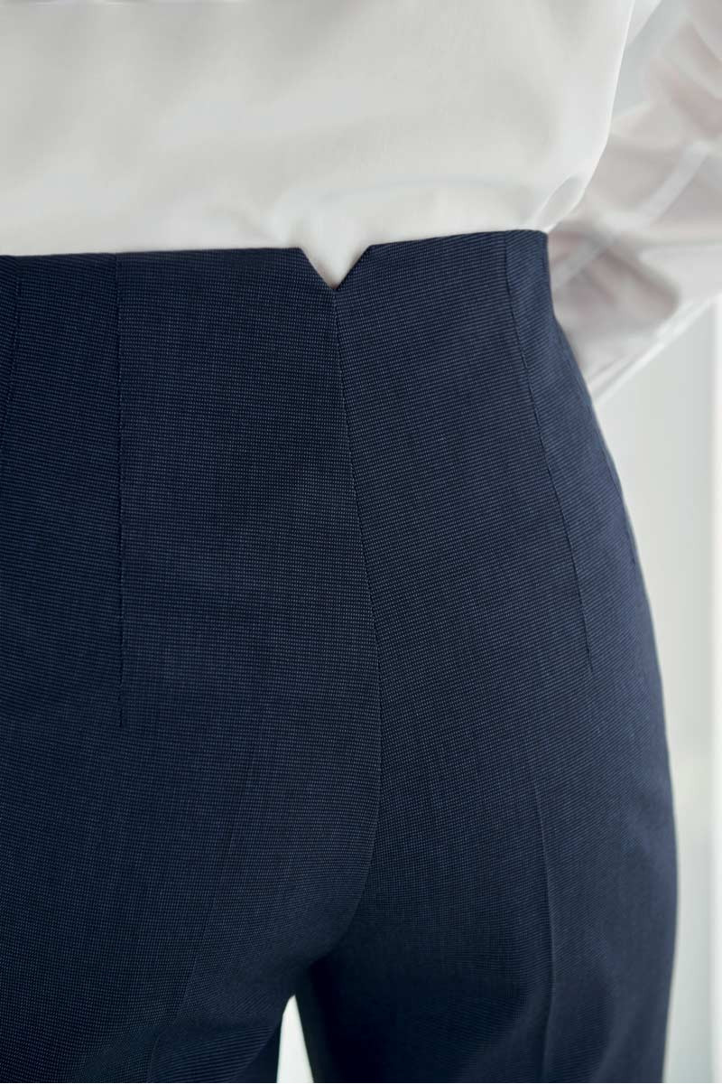 Women's grey pinpoint professional hospitality pants - Rosalind pants