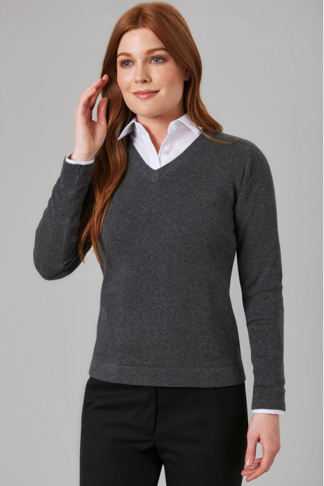 Pull femme gris anthracite professionnel hôtellerie - Pull Atlanta