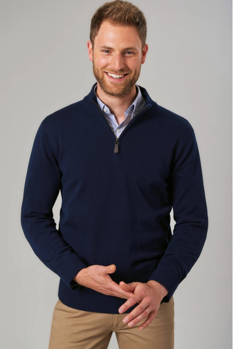 Men's navy sweater for hospitality - Dallas sweater